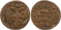 Russland Polushka (1/4 Kopeke) Anna Ivanovna, 1730 - 1740, Riffelrand nach rechts geneigt -