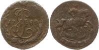Russland Denga (1/2 Kopeke) Katharina II., 1762 - 1796, Ekaterinburg -