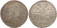 Frankreich, Königreich 1/2 Ecu aux 8 L Ludwig XIV., 1643 - 1715, Troyes, réformation -
