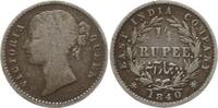 Indien, East India Company 1/4 Rupie 1840 Victoria, 1837 - 1901 TB-TTB