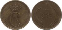 Dänemark, Königreich 1 Öre Christian IX., 1863 - 1906 -