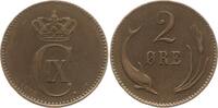 Dänemark, Königreich 2 Öre Christian IX., 1863 - 1906 -