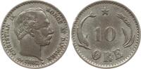 Dänemark, Königreich 10 Öre Christian IX., 1863 - 1906 -
