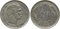 Dänemark, Königreich 10 Öre Christian IX., 1863 - 1906 -