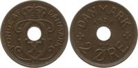 Dänemark, Königreich 2 Öre Christian X., 1912 - 1947 -