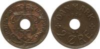 Dänemark, Königreich 2 Öre Christian X., 1912 - 1947 -