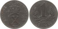 Dänemark, Königreich 1 Öre Christian X., 1912 - 1947, Zink -