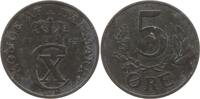 Dänemark, Königreich 5 Öre Christian X., 1912 - 1947, Zink -