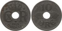 Dänemark, Königreich 10 Öre Christian X., 1912 - 1947, Zink -