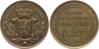 Frankreich, 3. Republik, Stadt Vendome Bronzemedaille v. Herluison, a.d. Archäologischen Kongress u. Einweihung der Statue für Ronsard -