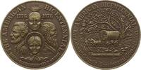 USA, Wisconsin, Winnebago County Bronzemedaille Bicentennial of Independence, Planwagen, Oregon Trail, Fording the rock 1836 -