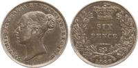 Großbritannien 6 Pence Victoria, 1837 - 1901 -
