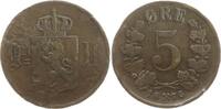 Norwegen 5 Öre Oskar II., 1872 - 1905 -