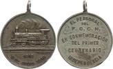 Tragbare Medaille 1912 Argentinien v. Rossi, 100 J. Unabhängigkeit, für das Personal der Eisenbahngesellschaft FCCN Sehr schön - vorzüglich, Prüf...