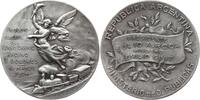 Versilberte Bronzemedaille 1904 Argentinien v. Gottuzzo, auf die Verlängerung der Anden - Eisenbahn nach Dolores, Dampflok Selten, vorzüglich