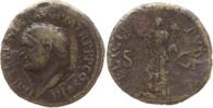 Römische Kaiserzeit, Rom Sesterz Titus, 79-81, belorb. Kopf n.l. / Felicitas steht n.l. hält Zepter und Füllhorn -