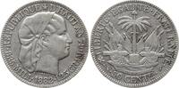 50 Centimes 1882 Haiti Paris Gutes sehr schön