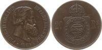 Brasilien 20 Reis Pedro II., 1831 - 1889 -
