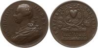 Bronzemedaille 1760 Großbritannien George III., 1760 - 1820, v. J. Kirk, Accession of King George, Thronbesteigung Sehr seltene Variante, sehr sc...