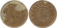 Dänemark, Königreich 1/2 Skilling Rigsmont Frederik VII., 1848 - 1863 -