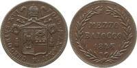 Kirchenstaat 1/2 (Mezzo) Baiocco Gregor XVI., 1831 - 1846, Rom -