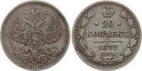 Russland, Kaiserreich 20 Kopeken Alexander II., 1855 - 1881, St. Petersburg -