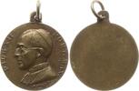 Vatikan Kleine tragbare einseigtige Bronzemedaille Pius XII., 1939 - 1958, auf das Heilige Jahr -