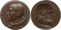 Hohlgeprägte Bronzemedaille 1950 Vatikan Pius XII., 1939 - 1958, auf das Heilige Jahr Vorzüglich
