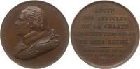 Frankreich Bronzemedaille, von Gayrard, Ludwig XVIII., 1814 - 1824, a.d. Bestätigung der Charta von 1814 -