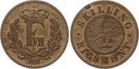 Dänemark, Königreich 1/2 Skilling Rigsmont Frederik VII., 1848 - 1863 -