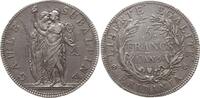 Italien, Piemont, Subalpine Republik 5 Francs Turin, Auflage: 46740 Stück -