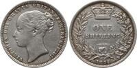 Großbritannien 1 Shilling Victoria, 1837 - 1901, Die No. 22 -