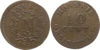 Frankreich, Königreich 10 Centimes Napoleon I., 1804 - 1815, Belagerung von Antwerpen / Siège d'Anvers -