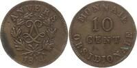 Frankreich, Königreich 10 Centimes Ludwig XVIII., 1814, 1815 - 1824, Belagerung von Antwerpen / Siège d'Anvers -