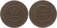 Großbritannien, Königreich, Wales 1 Penny Token George III., 1760 - 1820, Crown Copper Company, Neath -