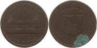 Großbritannien, Königreich, Birmingham 1 Penny Token George III., 1760 - 1820, The Workhouse, View of the Workhouse -