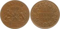 Nassau, Herzogtum 1 Pfennig Adolph, 1839 - 1866 -
