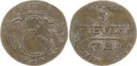 Sachsen-Coburg-Saalfeld, Herzogtum 3 Kreuzer Ernst, 1806 - 1826 -