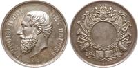 Belgien, Königreich Große Medaille Leopold II., 1865 - 1909, Musikpreis, Silber oder Bronze versilbert, keine Punze -