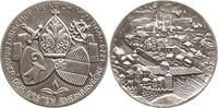 Basel, Stadt Versilberte Bronzemedaille auf Bischof Heinrich von Thun, Erbauer der ersten Rheinbrücke 1225 -