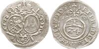 Bamberg, Bistum Groschen (1/24 Taler) Peter Philipp von Dernbach, 1672 - 1683, Reichsapfel in doppeltem Kreis -