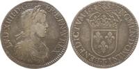 Frankreich, Königreich Ecu à la mèche longue Ludwig XIV., 1643 - 1715, Nantes -