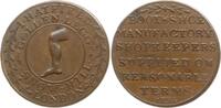 Großbritannien, Königreich 1/2 Penny Token George III., 1760 - 1820, Hatfield's Snow Hill, London, Boot & Shoe Manufactory -