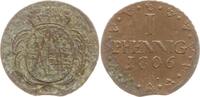 Sachsen, Kurfürstentum Cu Pfennig Friedrich August III., 1763 - 1806 -