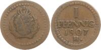 Sachsen, Königreich Cu Pfennig Friedrich August I., 1806 - 1827 -