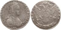 Russland 15 Kopeken Katharina II., 1762 - 1796, St. Petersburg -