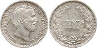 Niederlande, Königreich 10 Cents Wilhelm III., 1849 - 1890 -
