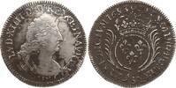 Frankreich, Königreich 1/2 Ecu aux palmes Ludwig XIV., 1643 - 1715, Reims -