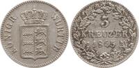 Württemberg, Königreich 3 Kreuzer Wilhelm I., 1816 - 1864 -
