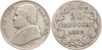 Vatikan 20 Baiocchi Pius IX., 1846 - 1878, An XX, Rom -
